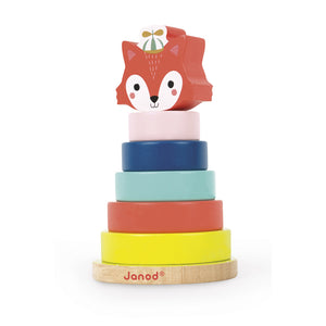 This luxury 7-piece wooden stackable toy from the Baby Forest range is perfect for developing baby’s fine motor skills, co-ordination and dexterity.