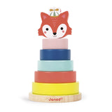 Drewniana zabawka do sztaplowania My Friend Fox jest idealna dla dzieci w wieku od 12 do 24 miesięcy