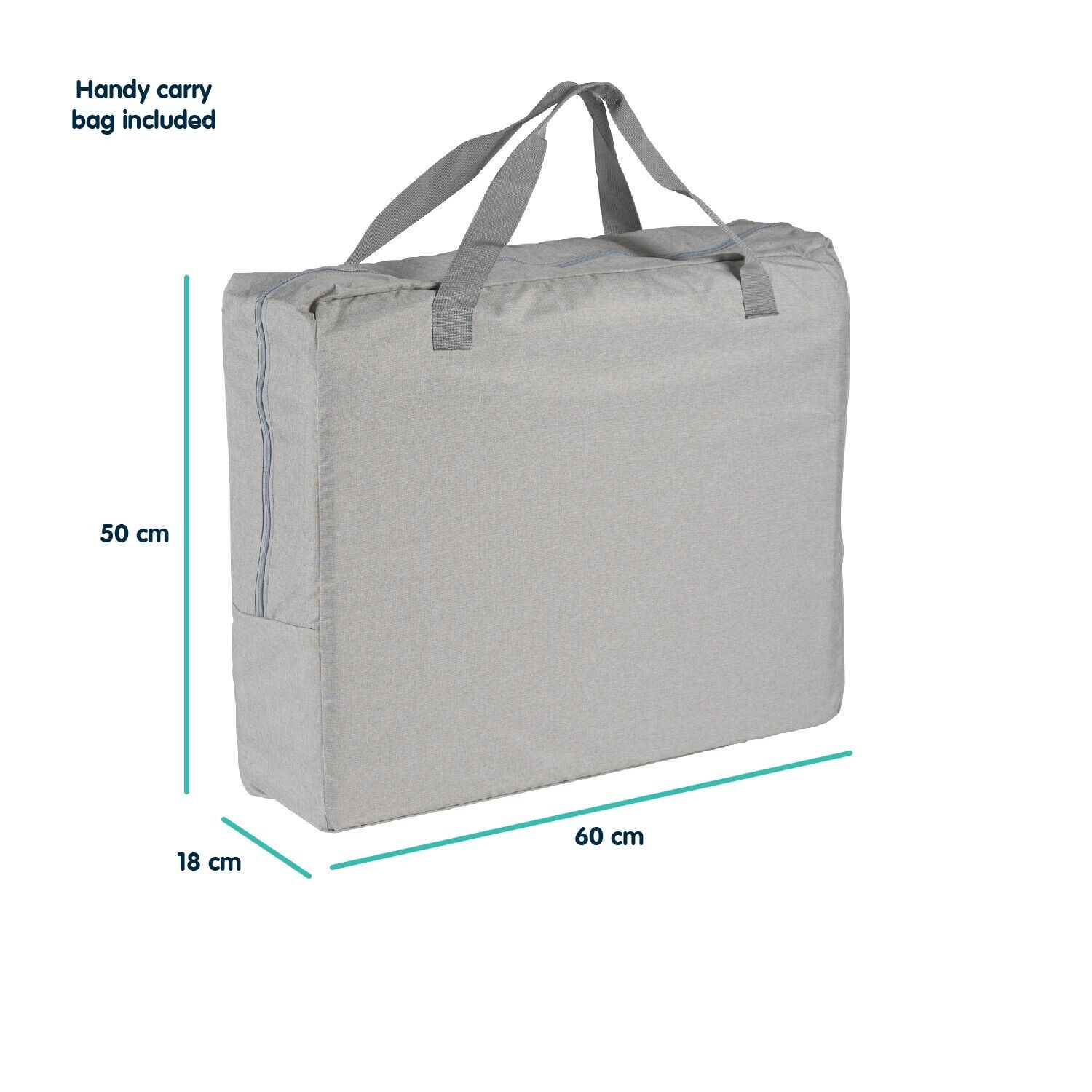 Lightweight Folding Playpen Travel Cot Mattress Carry Bag Grey www.littlehelper