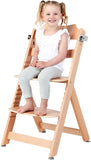 Denne barnestolen kan gjøres om til en dagligdags juniorstol for barn opp til 10 år