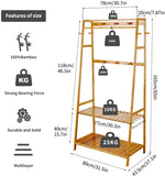 Esta barra para ropa de bambú es súper resistente y puede soportar un peso total de 60 kg.