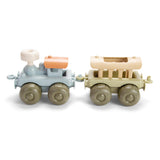 2 Piece 100% Recyclable Bio-Plastic Train Set | Indoor and Outdoor Play