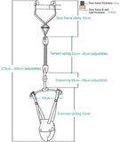 इस बेबी डोर बाउंसर पर सुरक्षित क्लैंप - दिशानिर्देशों का पालन करें और मोटाई के लिए दरवाजे के फ्रेम और आर्किटेक्चर की जांच करें