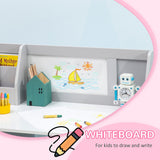 Montessori Homework Desk | Whiteboard with Chair | White | 3-8 Years+