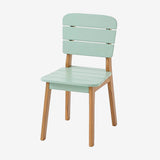 Kinderstuhl für drinnen und draußen | Stuhl für Hausaufgabenschreibtisch | Weiß oder Pistaziengrün
