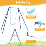 Super safe and sturdy garden swing with 4 ground stakes for added stability