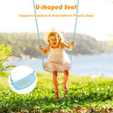This childrens swing comes with a U shaped seat which is impact resistant