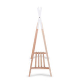 This fun teepee style 100% natural wood clothes rail is perfect for childrens bedrooms and playrooms