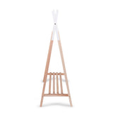 This fun teepee style 100% natural wood clothes rail is perfect for childrens bedrooms and playrooms