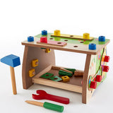 juego de herramientas de 28 piezas para niños | Banco de herramientas para niños | Juguete de madera | 3 años+