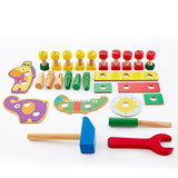 juego de herramientas de 28 piezas para niños | Banco de herramientas para niños | Juguete de madera | 3 años+