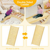 Arco de escalada, mecedora, tobogán y escalador de pikler de madera ecológica para niños | madera natural