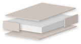 Matras voor ledikant | Vezelkern | Wipe Clean Cover Matras van 140 x 70 cm