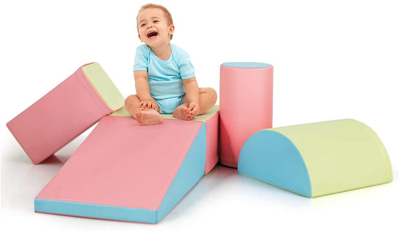 This lovely montessori foam play set from Little Helper aids development for tots from 9 months to 3 years