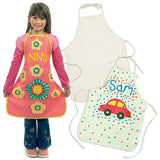 Use an iron to heat seal the design onto the apron - let your diddy designer loose!