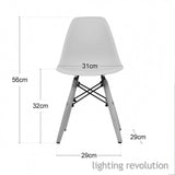 Eames DSW Design-Inspired Toddler Contemporary Solid Wooden Chair | 3-5 years