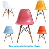 Mix and match with different coloured chairs or obtain matching colours.