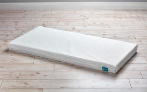Hypo Allergenic Pustende Cot Bed Madrass | Fiberkjerne | Vaskbart trekk | 140 x 70 x 10 cm
