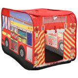 خيمة لعب محرك الإطفاء المنبثقة للأطفال | متعة لعب الأدوار | يعتبر den مثاليًا للاستخدام الداخلي والخارجي، ويمكن تخزين هذا المنتج