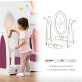 This freestanding children's mirror is perfect for any wannabe princesses to practice her regal pose!