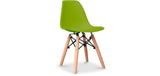 Our Kids Round Eiffel range is stylish and modern, available in kiwi green with wooden legs