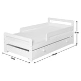 Экологичная кроватка для малышей из массива дерева с ящиком для хранения под кроватью | Кроватки для малышей | Детская односпальная кровать