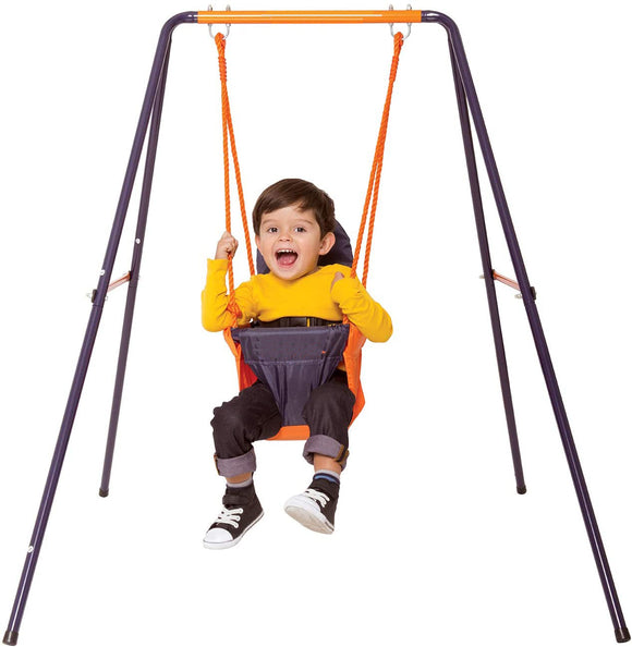 Toddler Swing | Folding Outdoor Baby Swing With Baby Seat | 6m - 3 years