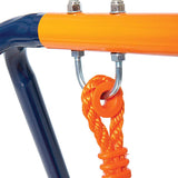 Powder coated metal swing wtih UV resistant swing and frame for toddlers from 6 months