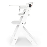 Grow-with-Me Modern Eco-Wooden Highchair & Tray | Height Adjustable | Desk Chair | White  | 6m - 10 years