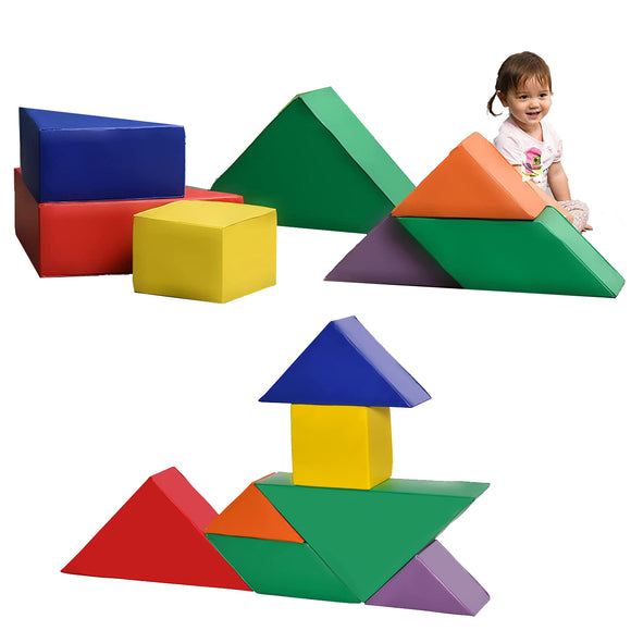 Montessori Soft Play Equipment | 7 Piece Foam Play Set | Variety of Shapes | 12m plus