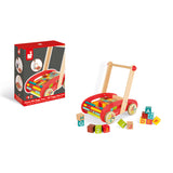 Baby can also enjoy the 30 pine wood cubes on this baby walker, each, illustrated with alphabet letters and numbers