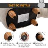 It is filled with sponge on the outer for safety, with smooth material upholstery for easy cleaning. 