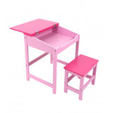 Deje que sus pequeños jueguen en la oficina, hagan sus tareas o creen sus obras maestras en este precioso escritorio infantil rosa con tapa y almacenamiento.