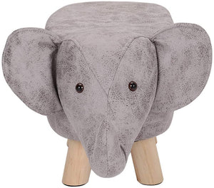 This lovely grey elephant stool and footrest comes with 4 chunky rubberwood legs