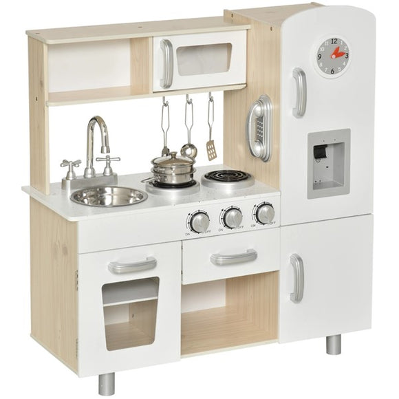 Kids Montessori Inspired Wooden Toy Kitchen with Realistic Sounds & Ac –  www.littlehelper.co.uk
