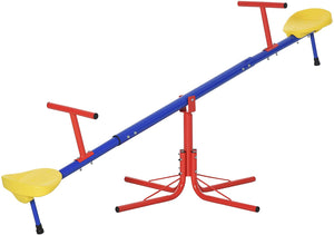 Balançoire en métal rotative à 360 degrés, solide et robuste pour enfants | 2 places | 3 - 8 ans