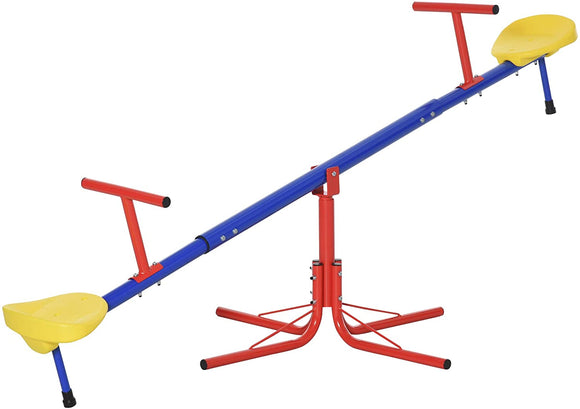 Kids Strong & Sturdy 360 Degree Rotating Metal Seesaw | 2 Seats | 3 - 8 Years