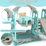 Children's Montessori Swing and Slide Set With Basketball Hoop | Indoor Outdoor Play