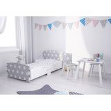 Excellent when paired with the Grey and White Junior Toddler Bed in the Shooting Stars collection.