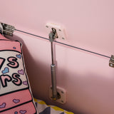 With the safety hinge design to avoid the sudden slamming of the lid it has the ability to open up to 110 degrees and protect your kids