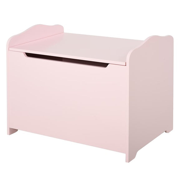 Give them someplace to store their stuff to put the brakes on things! with this pink toy storage box
