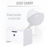 Groove handles on each side of the storage box enables it to carry easier