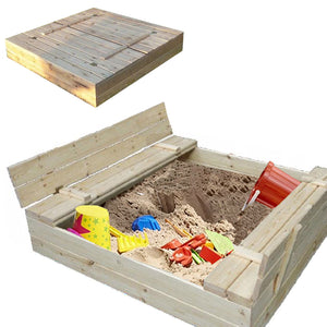 Fabolous quality sandpit with base liner and waterproof cover