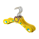 Children's Wooden Hangers | Toddler Hangers | Cute Lion | Pack of 10 | Yellow