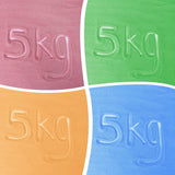 Giftfrei und supersicher | Fleckenfreier Spielsand | Farbiger Sandkastensand | 4 x 5 kg