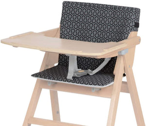 Super miękka i wyściełana wkładka do wysokiego krzesełka | W pełni zmywalny | Kompatybilny ze składanym krzesełkiem do karmienia 2 w 1 | Węgiel drzewny