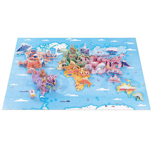 Janod - Giant world map puzzle 300 pieces - My Bulle Toys