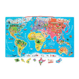Preschool Toys | Magnetic World Map Puzzle | Puzzles & Games Additional View 3