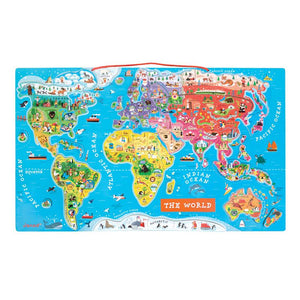 Preschool Toys | Magnetic World Map Puzzle | Puzzles & Games
