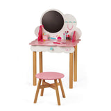 Montessori Childrens Dressing Table | Vanity Unit | Role Play Toys | Mirror & Stool